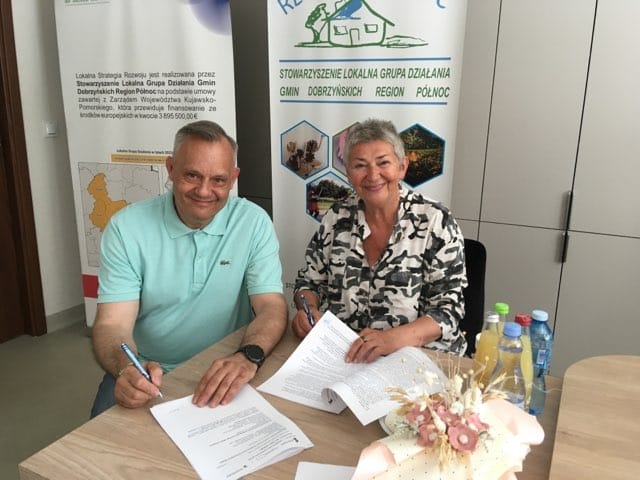 Na zdjęciu Daniela Kędziorska oraz Sławomir Basiuk